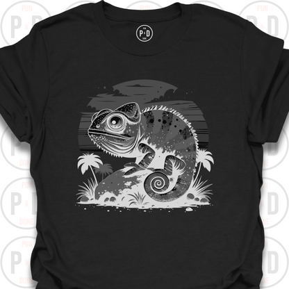 Chameleon Retro Sunset, T-Shirt