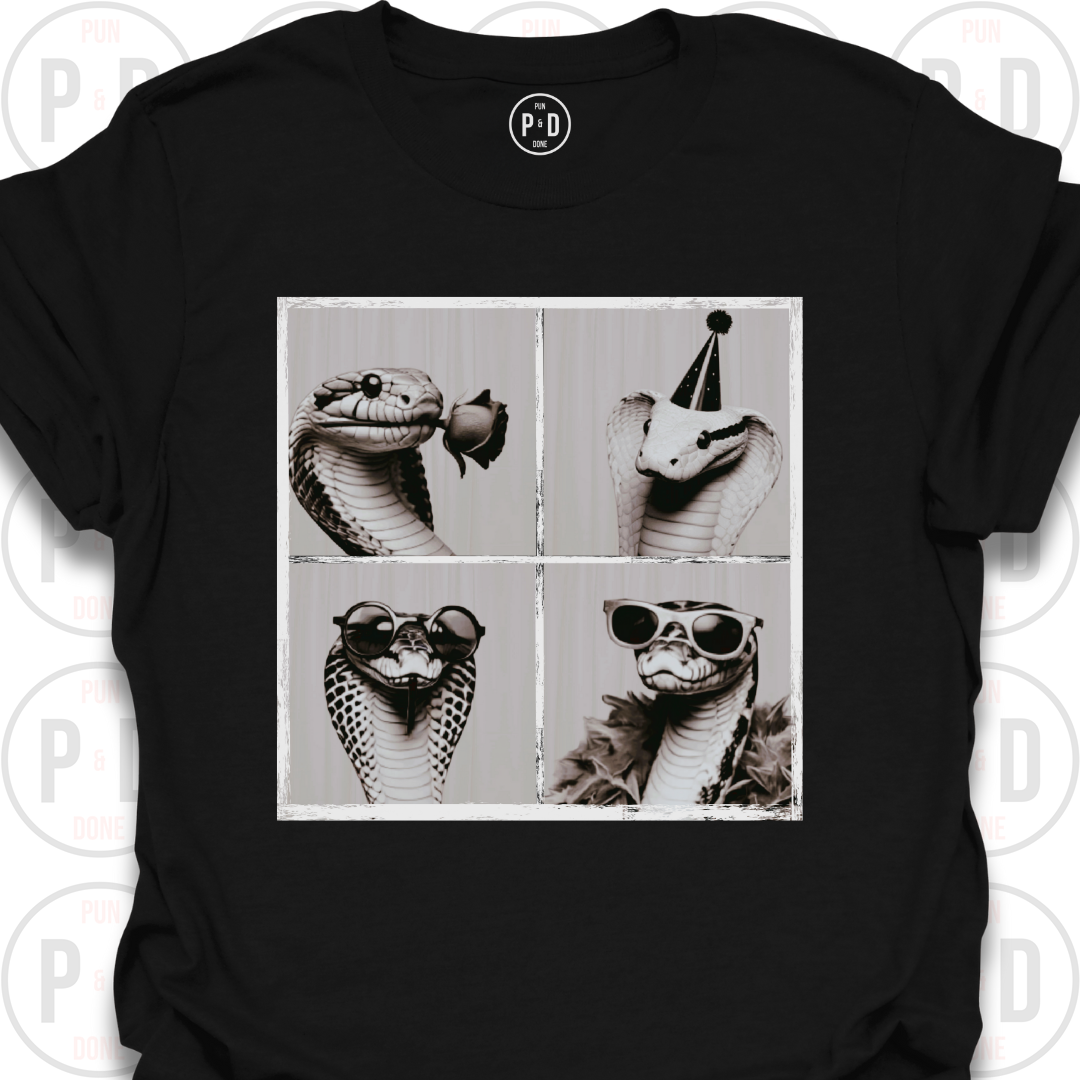 Retro Photobooth Snakes, T-Shirt