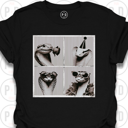 Retro Photobooth Snakes, T-Shirt