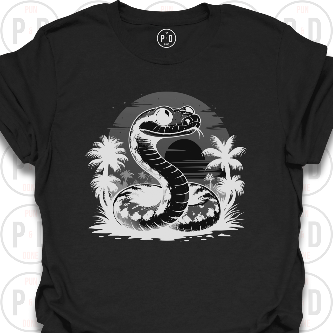 Snake Retro Sunset, T-Shirt