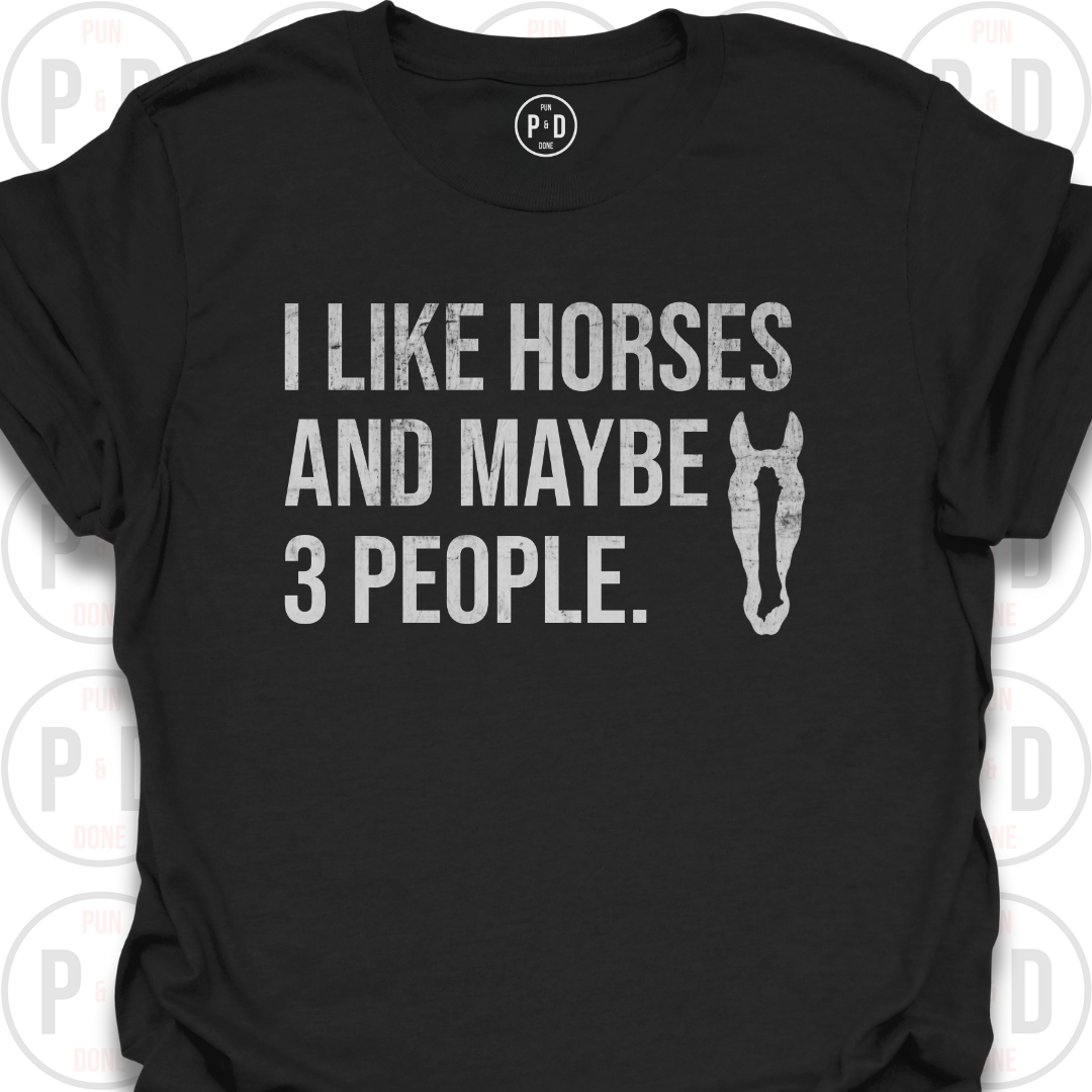 Horses and Maybe 3 People, 2D, T-Shirt (Distressed)