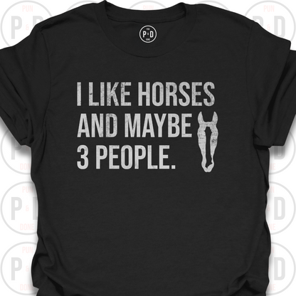 Horses and Maybe 3 People, 2D, T-Shirt (Distressed)