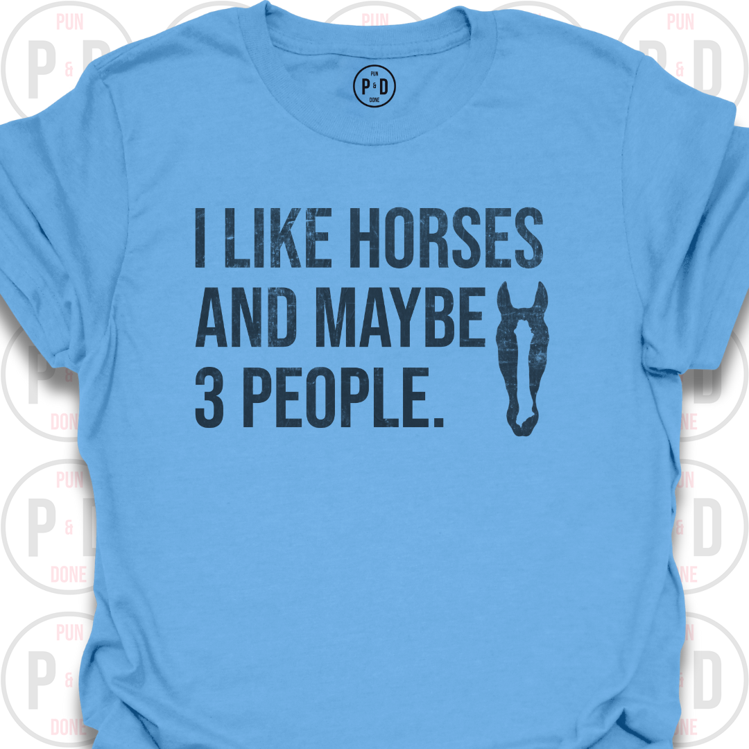 Horses and Maybe 3 People, 2D, T-Shirt (Distressed)