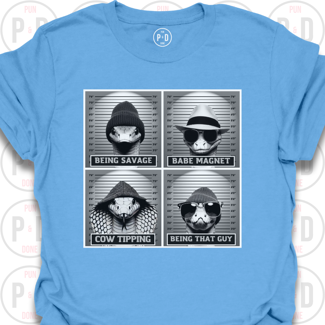 Mugshot Snakes, T-Shirt