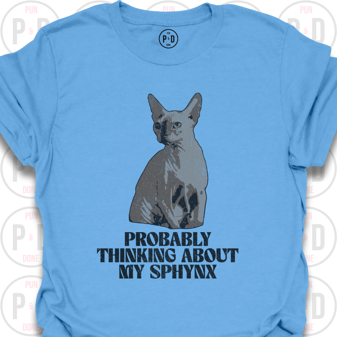 Probably Thinking About My Sphynx, T-Shirt