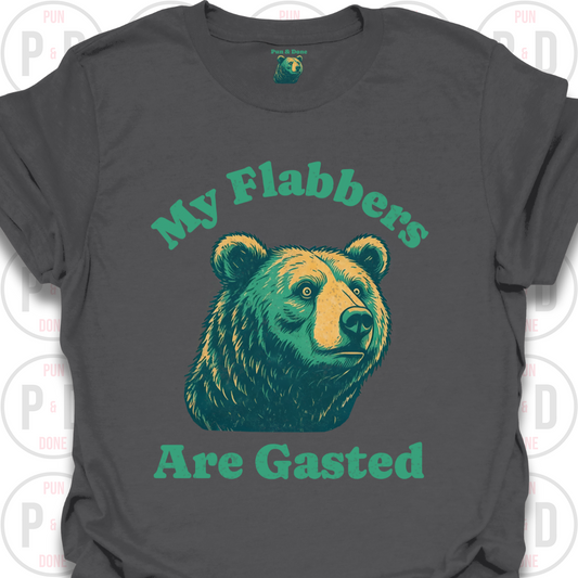 My Flabbers Are Gasted, Bear, T-Shirt (Distressed)