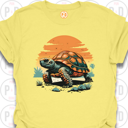 Tortoise Retro Sunset, T-Shirt