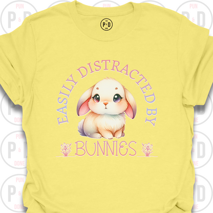 Easily Distracted by Bunnies, T-Shirt