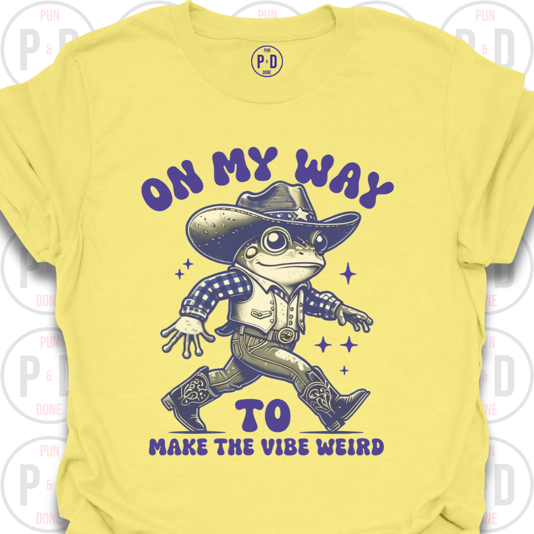 Make The Vibe Weird, Frog, T-Shirt