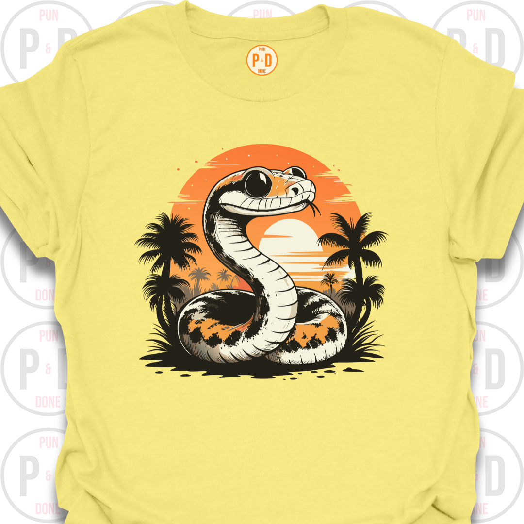 Snake Retro Sunset, T-Shirt