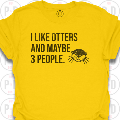 Otters and Maybe 3 People, T-Shirt (Distressed)