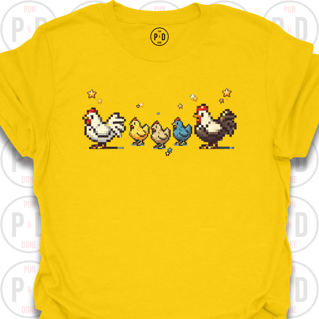 8-Bit Chickens, T-Shirt