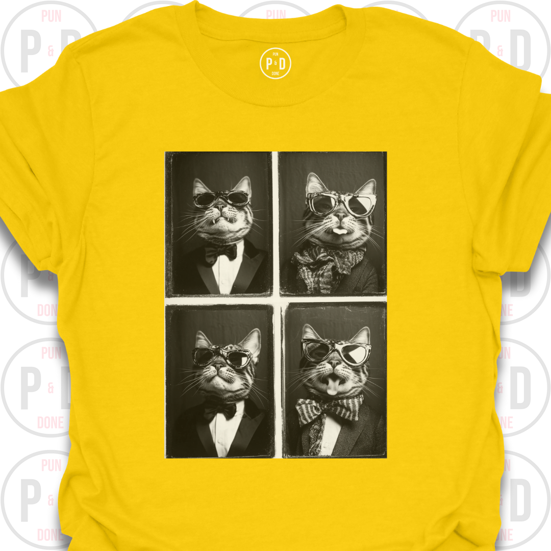 Retro Photobooth Bengals, T-Shirt
