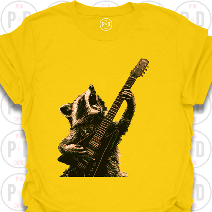 Guitar Hero Raccoon, T-Shirt