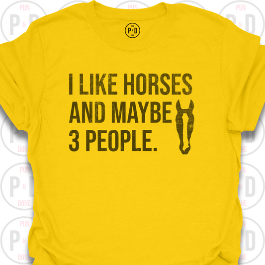 Horses and Maybe 3 People, 2D, T-Shirt (Distressed)