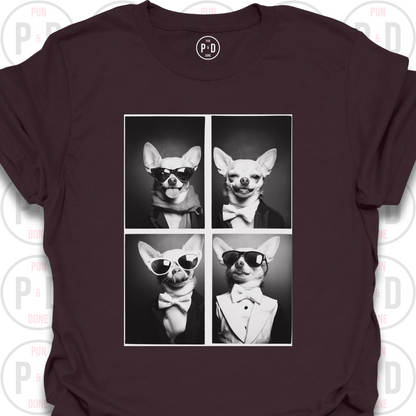 Retro Photobooth Chihuahuas, T-Shirt