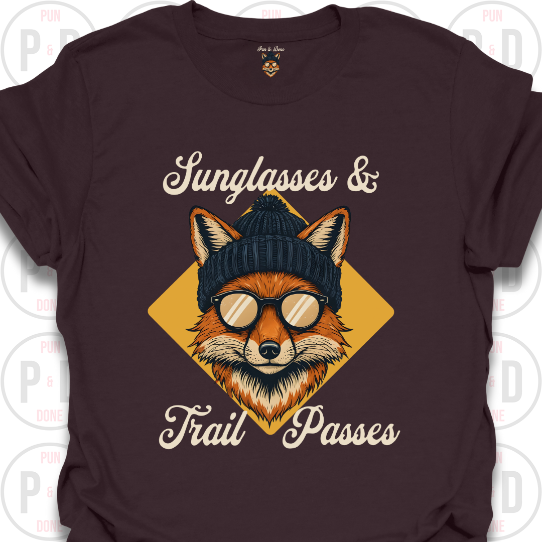 Sunglasses & Trail Passes, Fox, T-shirt