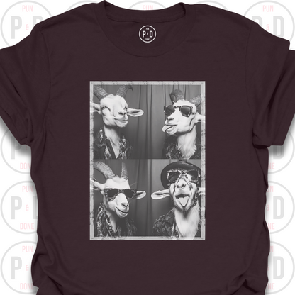 Retro Photobooth Goats, T-Shirt