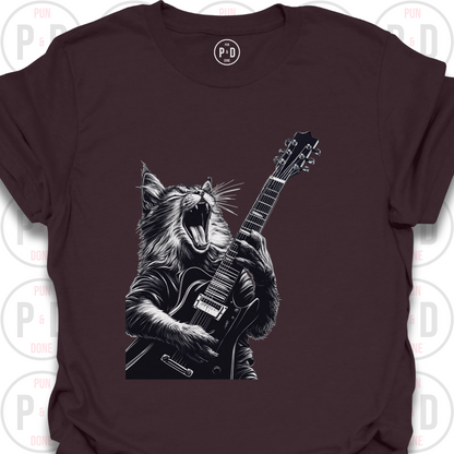 Guitar Hero Cat, T-Shirt