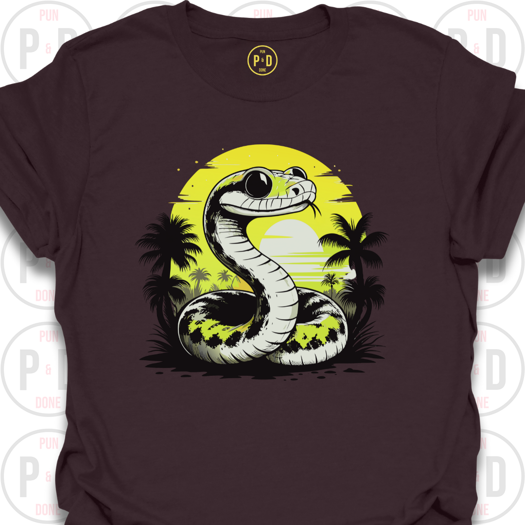 Snake Retro Sunset, T-Shirt