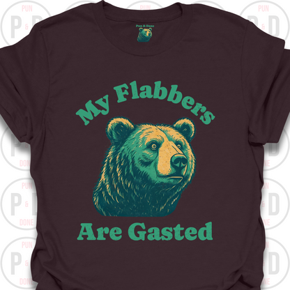 My Flabbers Are Gasted, Bear, T-Shirt (Distressed)