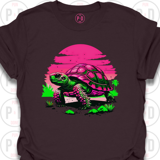 Tortoise Retro Sunset, T-Shirt