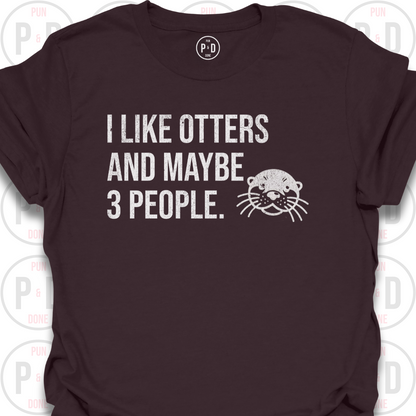 Otters and Maybe 3 People, T-Shirt (Distressed)