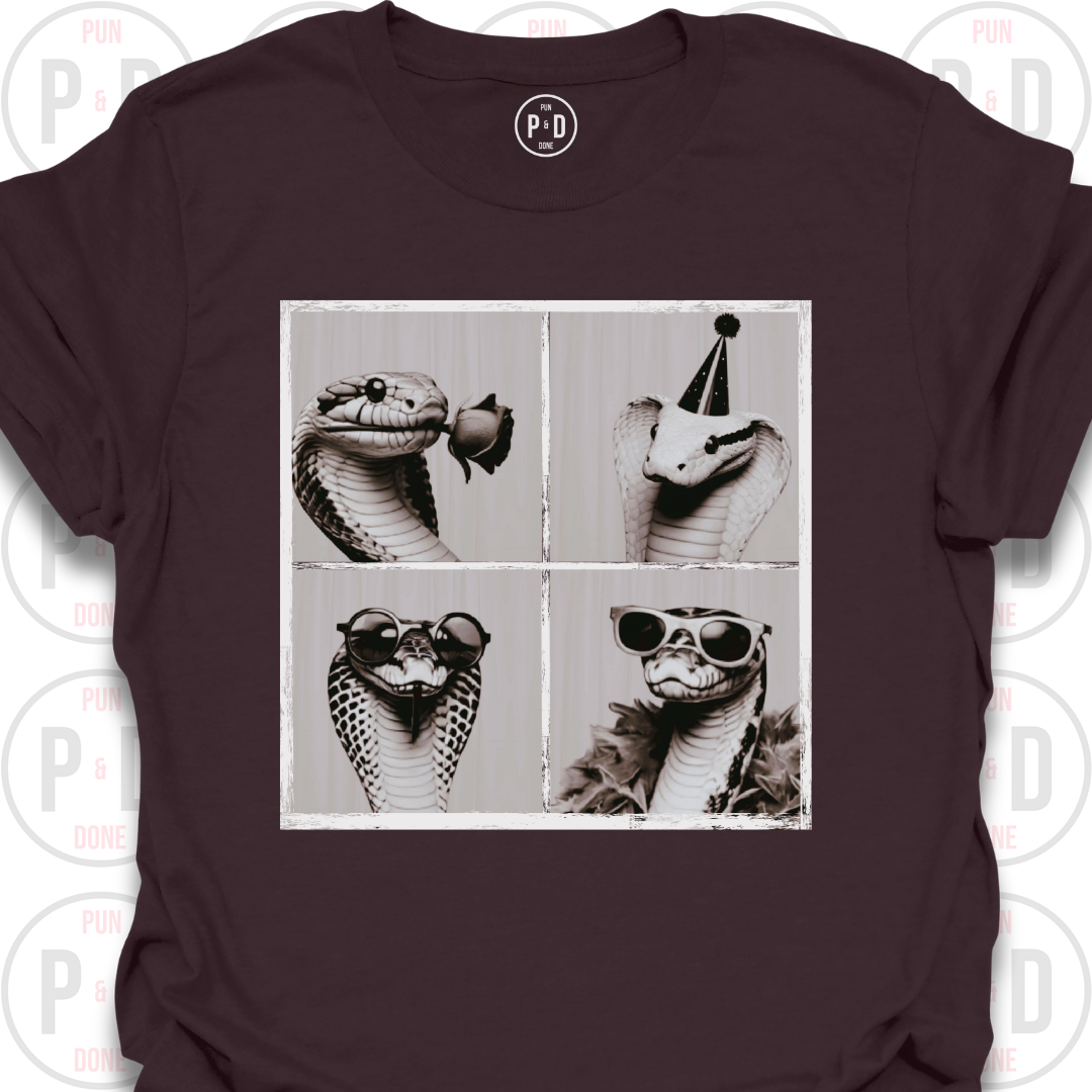 Retro Photobooth Snakes, T-Shirt