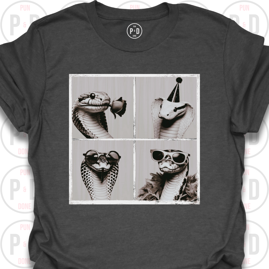 Retro Photobooth Snakes, T-Shirt