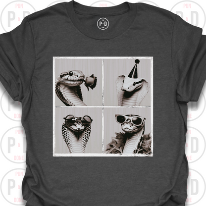 Retro Photobooth Snakes, T-Shirt