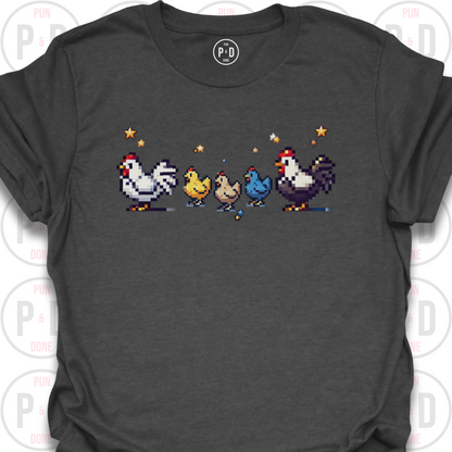8-Bit Chickens, T-Shirt