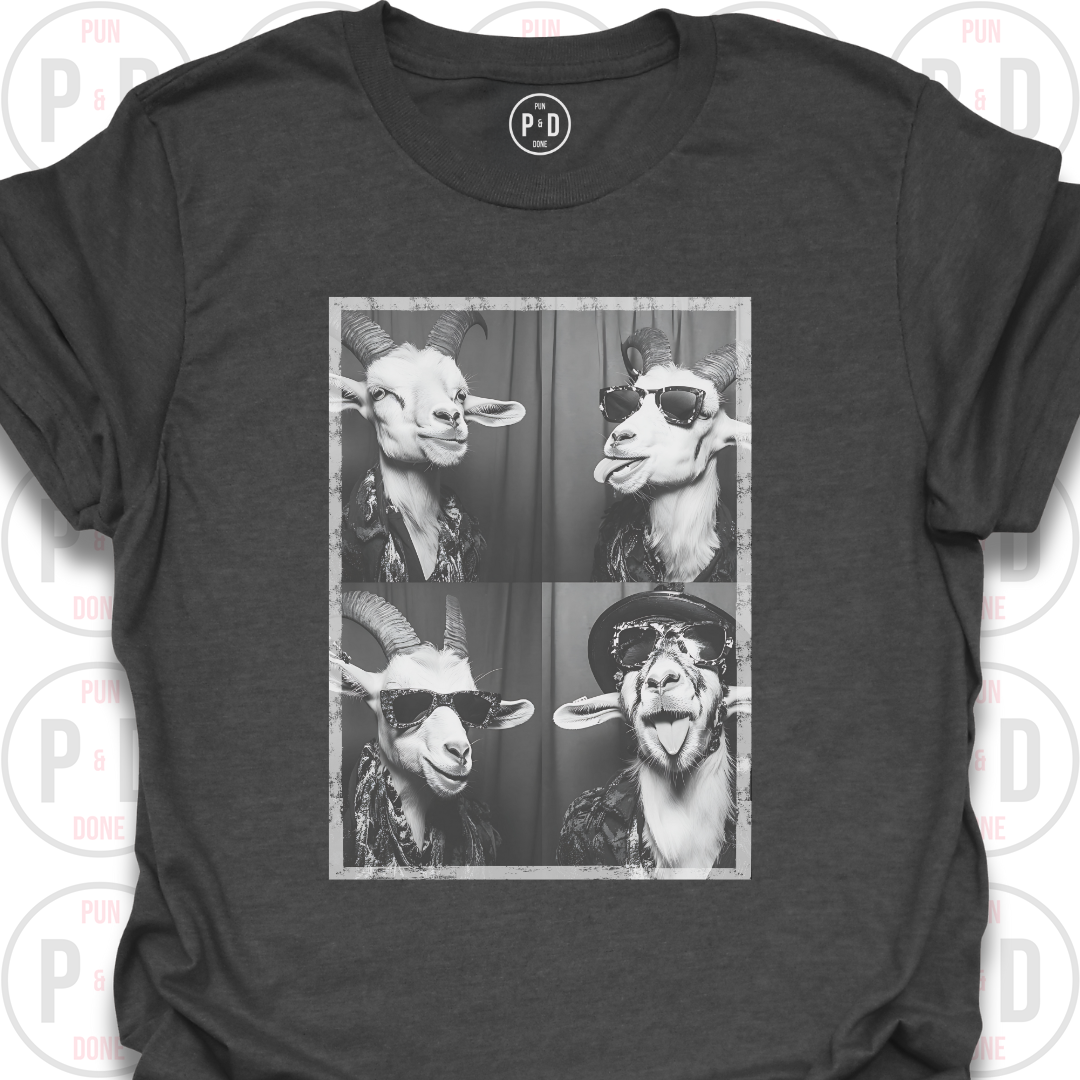 Retro Photobooth Goats, T-Shirt