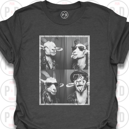 Retro Photobooth Goats, T-Shirt
