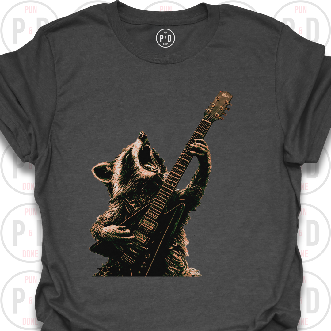 Guitar Hero Raccoon, T-Shirt