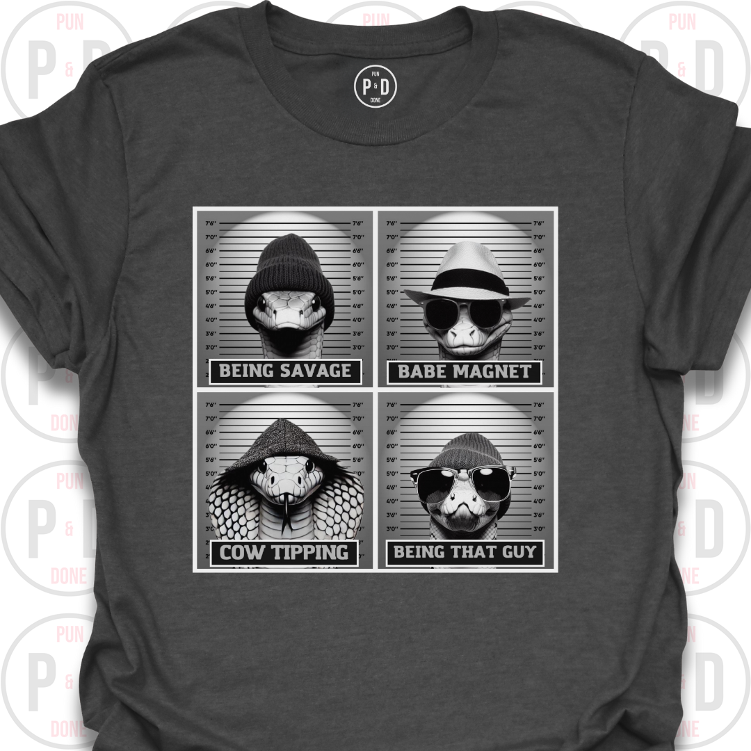 Mugshot Snakes, T-Shirt