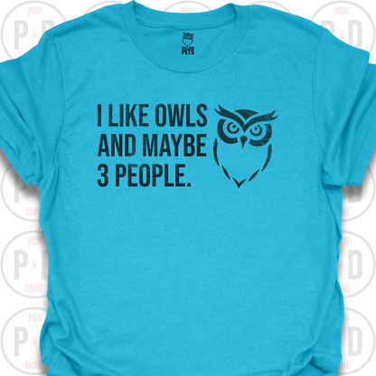 Owls and Maybe 3 People, T-Shirt (Distressed)