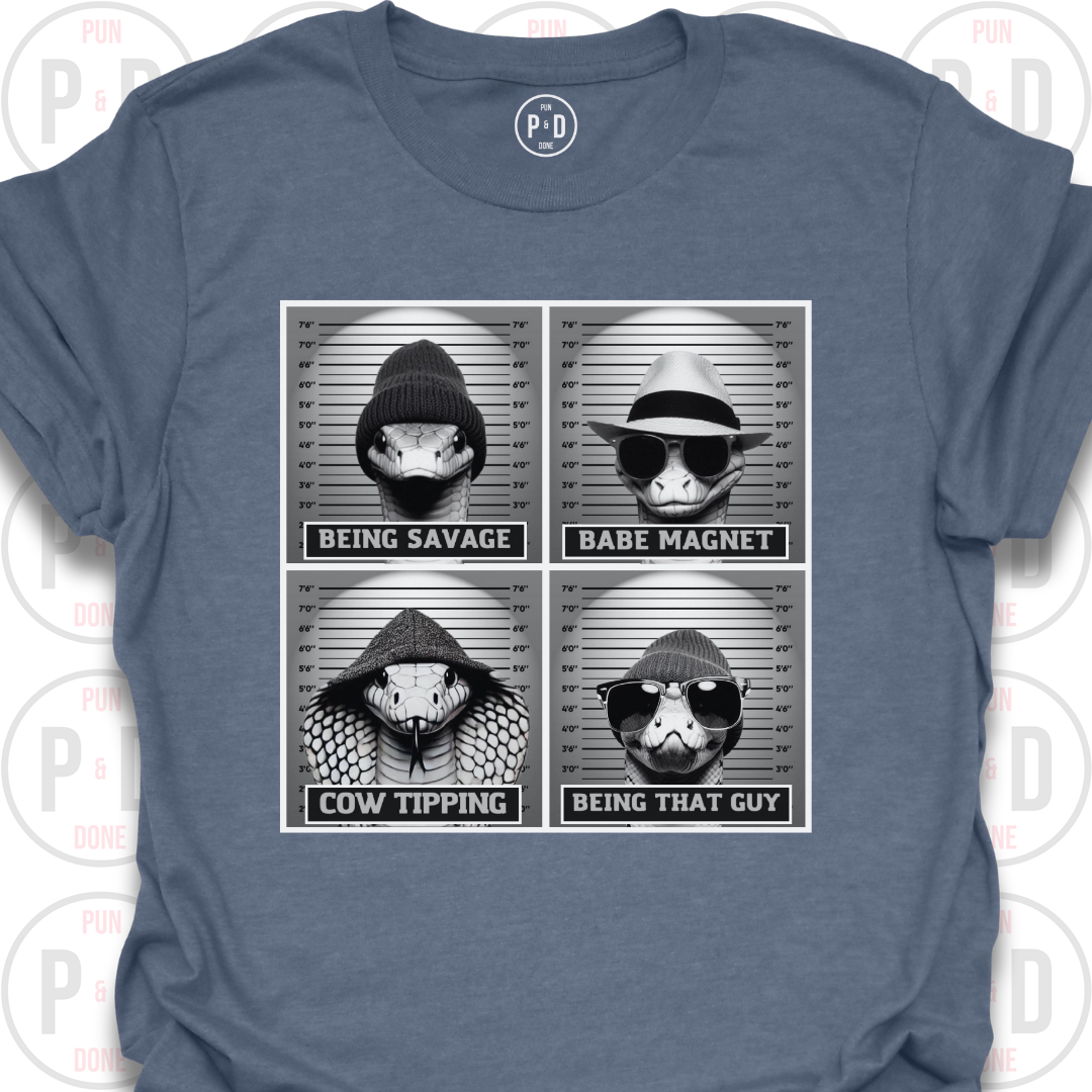 Mugshot Snakes, T-Shirt