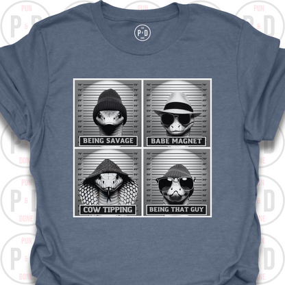 Mugshot Snakes, T-Shirt
