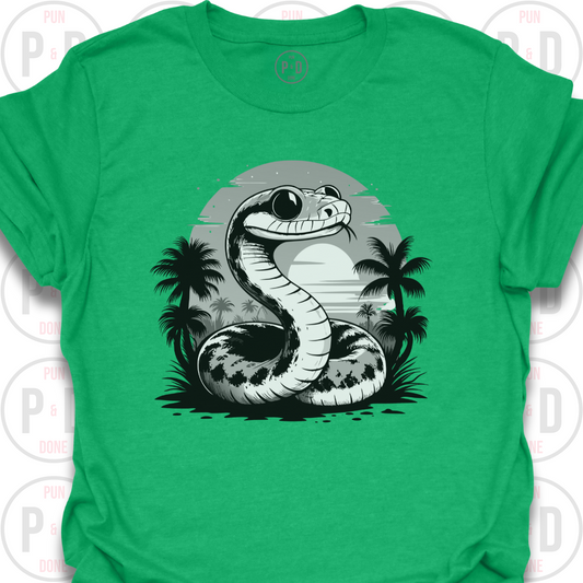 Snake Retro Sunset, T-Shirt