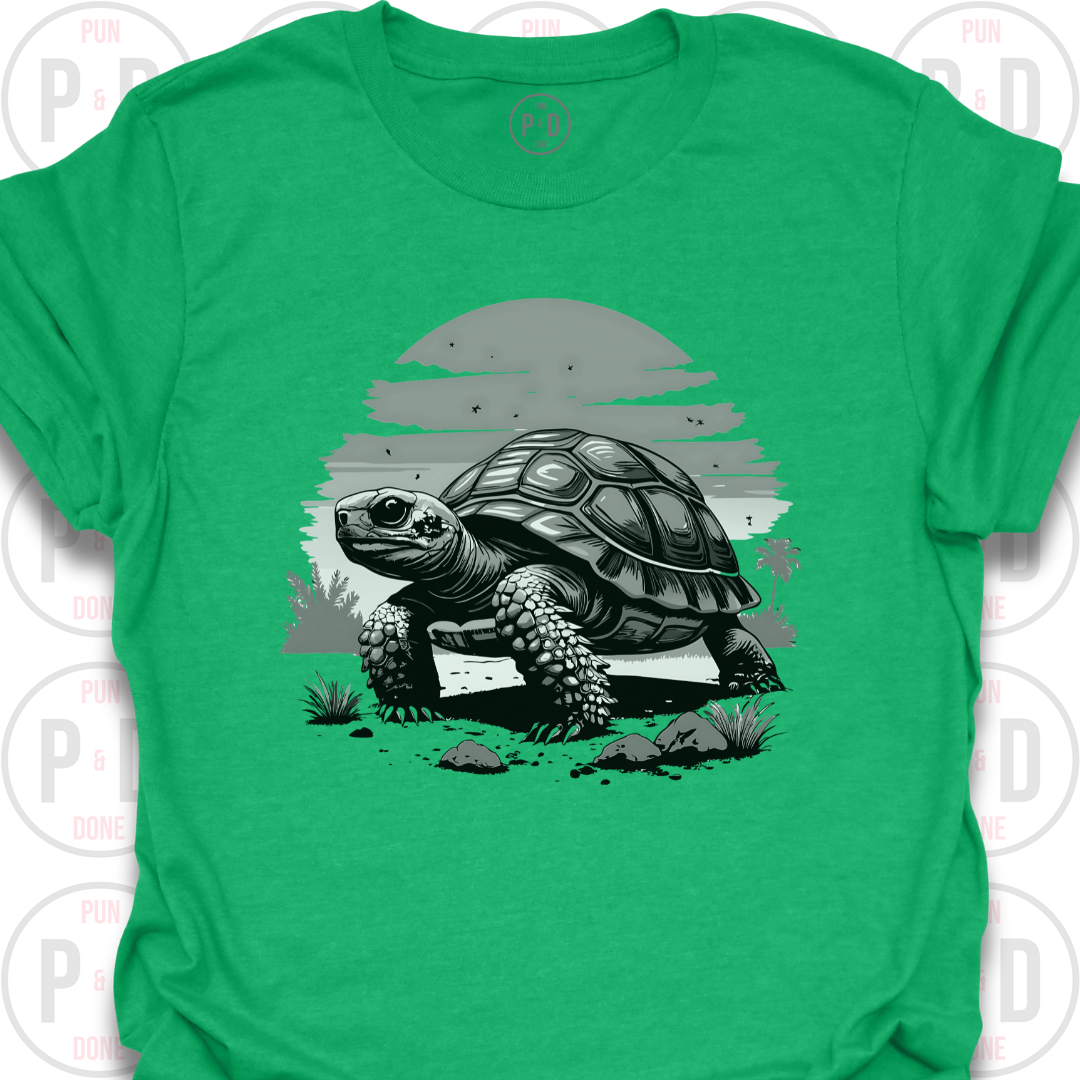 Tortoise Retro Sunset, T-Shirt