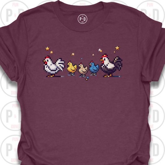8-Bit Chickens, T-Shirt
