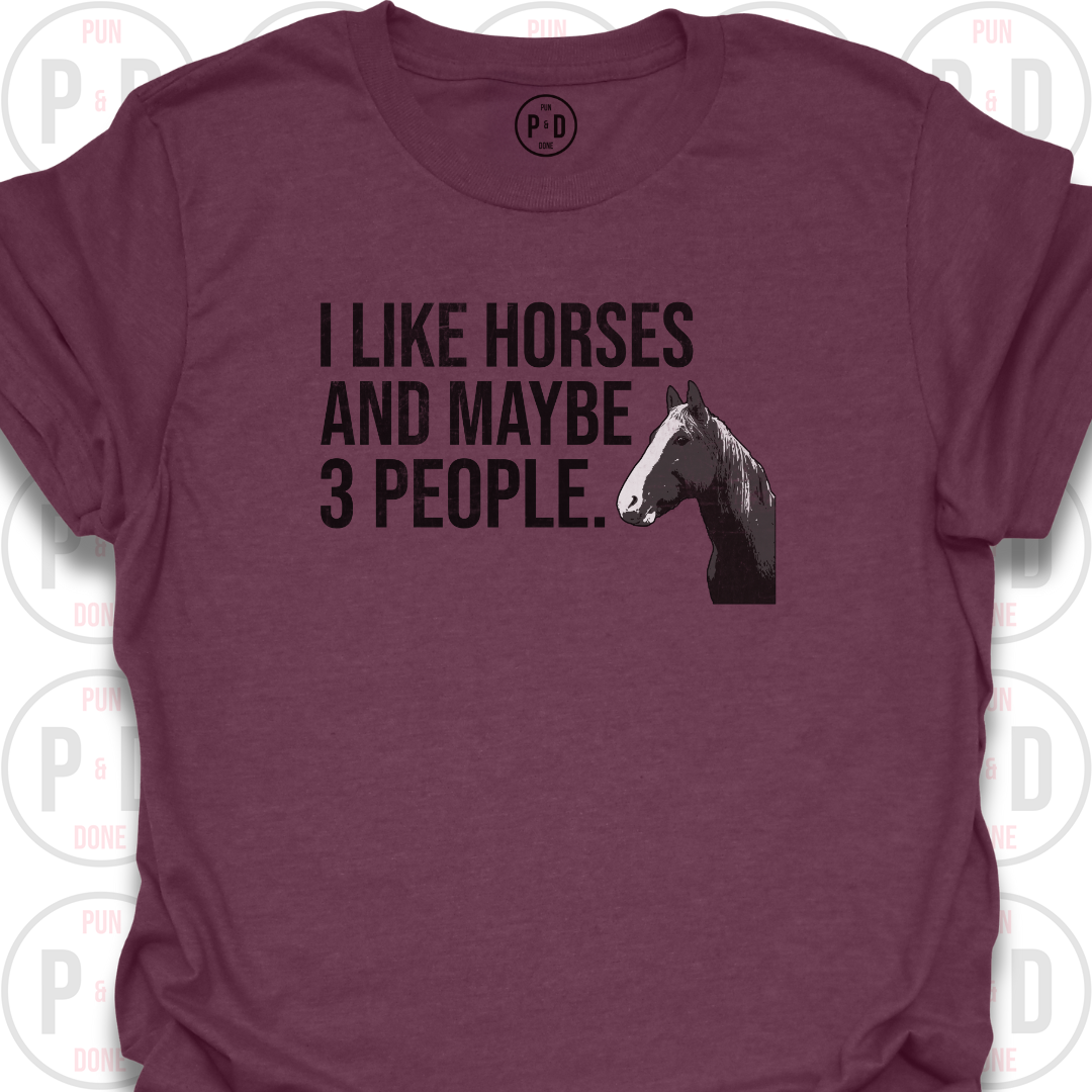 Horses and Maybe 3 People, T-Shirt (Distressed)
