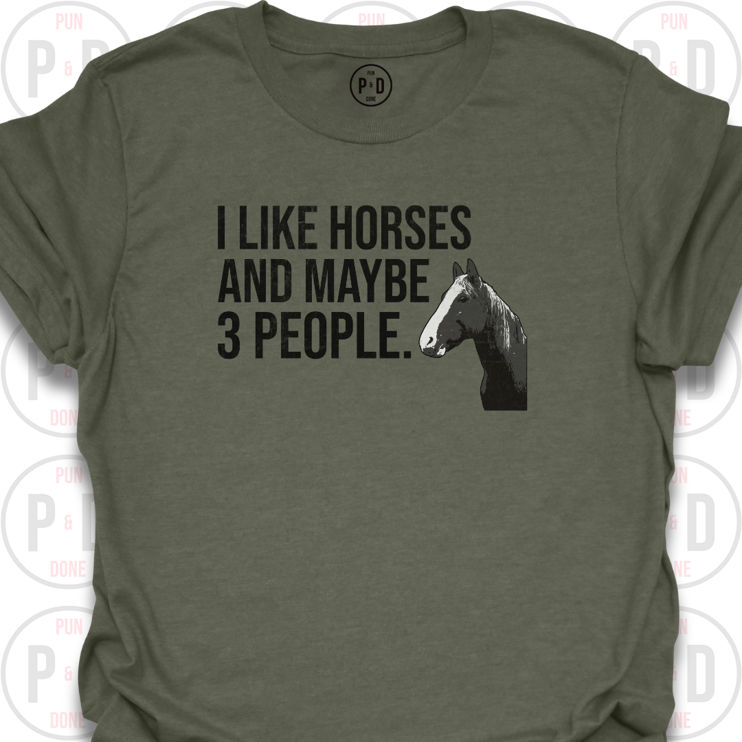 Horses and Maybe 3 People, T-Shirt (Distressed)