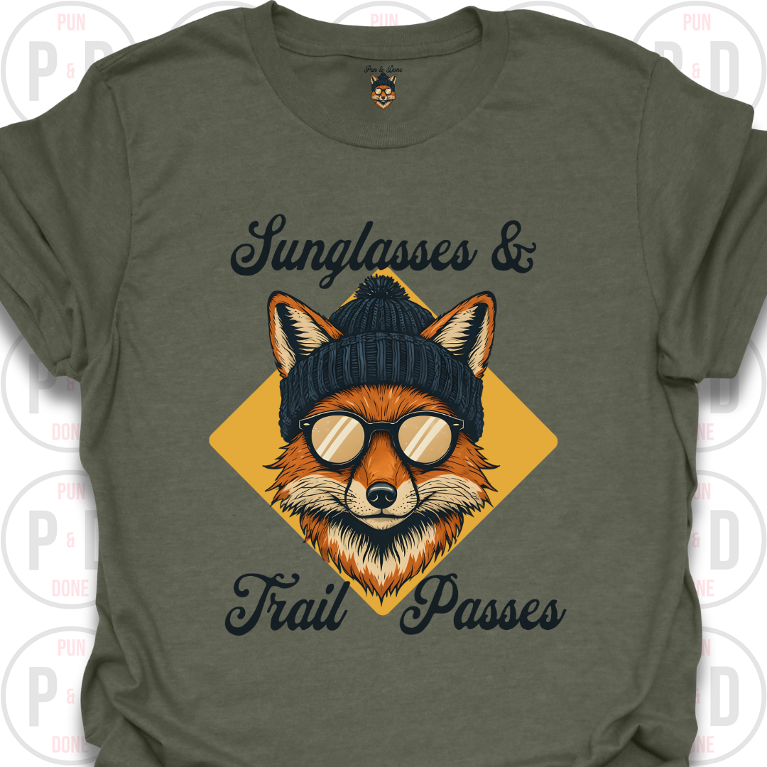 Sunglasses & Trail Passes, Fox, T-shirt