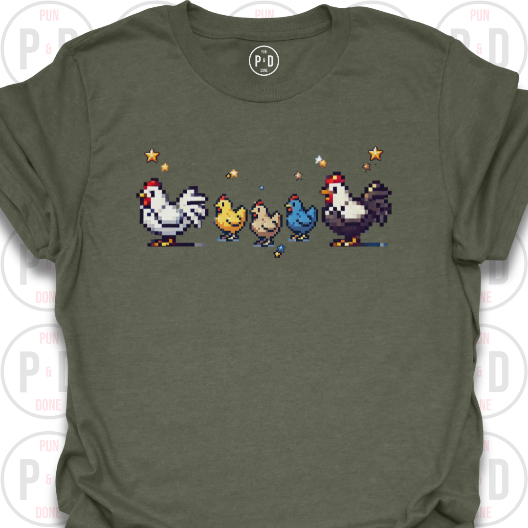 8-Bit Chickens, T-Shirt