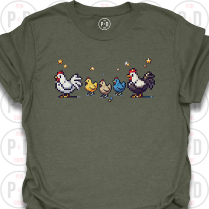 8-Bit Chickens, T-Shirt