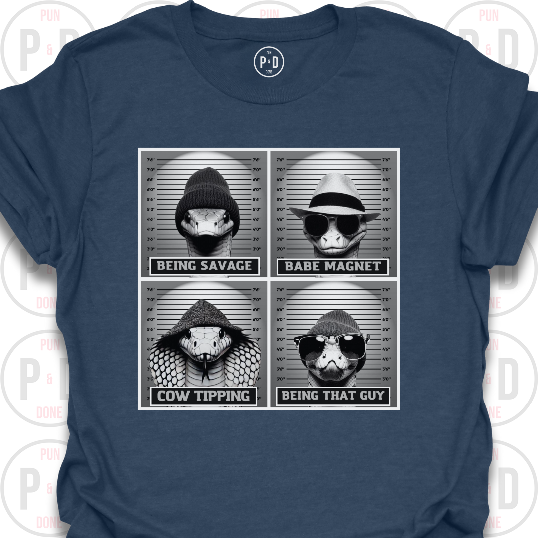 Mugshot Snakes, T-Shirt