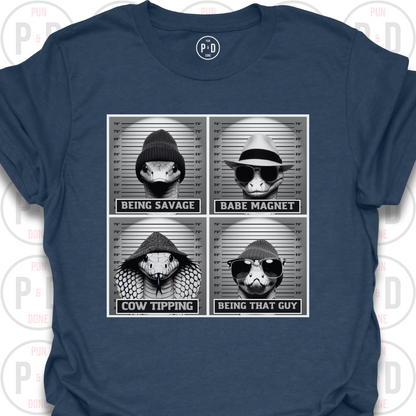 Mugshot Snakes, T-Shirt