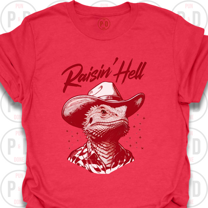 Raisin' Hell, Bearded Dragon, T-Shirt