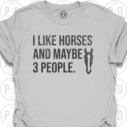 Horses and Maybe 3 People, 2D, T-Shirt (Distressed)